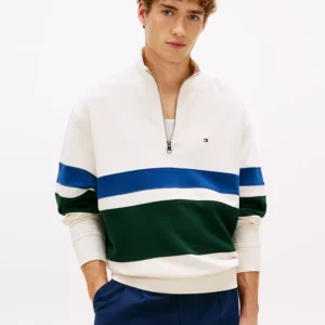 Men's Country Club Stripe Quarter-Zip Sweatshirt