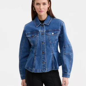 Women's Sculpted Denim Jacket, Macy's Exclusive