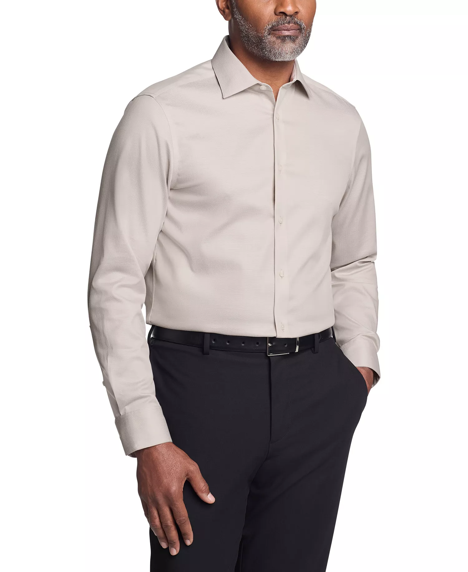 mni-44bf582589d0f5a92f4530b00a6230c7 Calvin Klein Men's Steel Stretch Slim Fit Dress Shirt