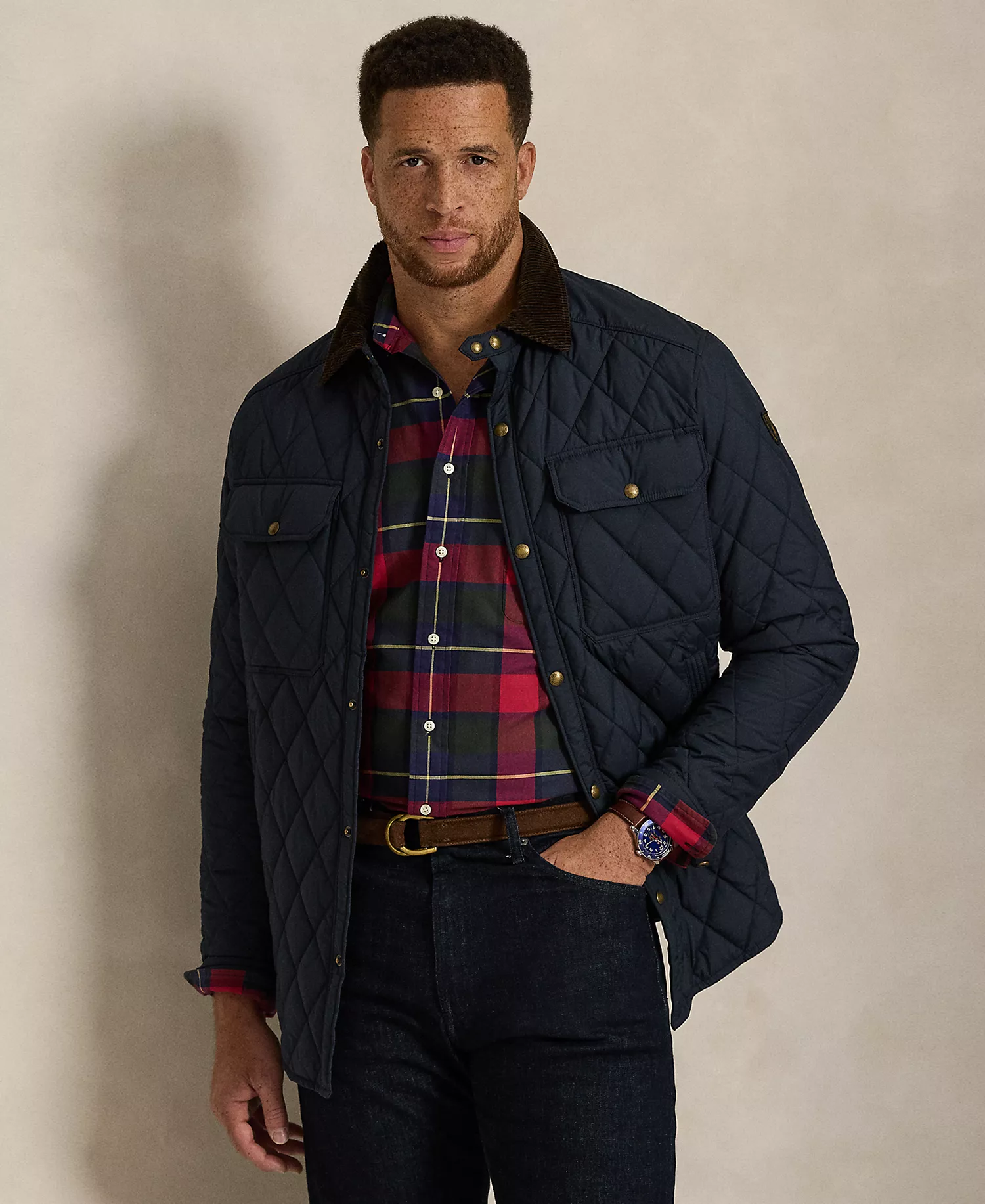 mni-44cf0abf8aa96d041996e575196cdc67 Men's Big & Tall Plaid Oxford Shirt — изображение 4