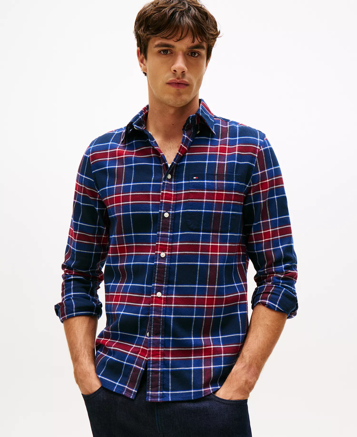 mni-45257a904ebe6cd0bc3ca98a71a44fa0 Men's Flannel Tartan Check Shirt — изображение 4