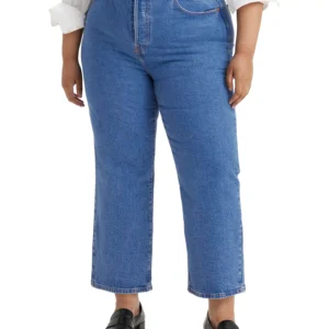 Plus Size Ribcage Straight-Leg Ankle Jeans