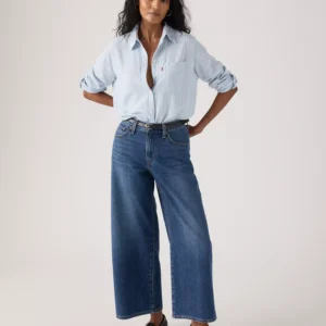 Women's Middy Wide-Leg Ankle Jeans