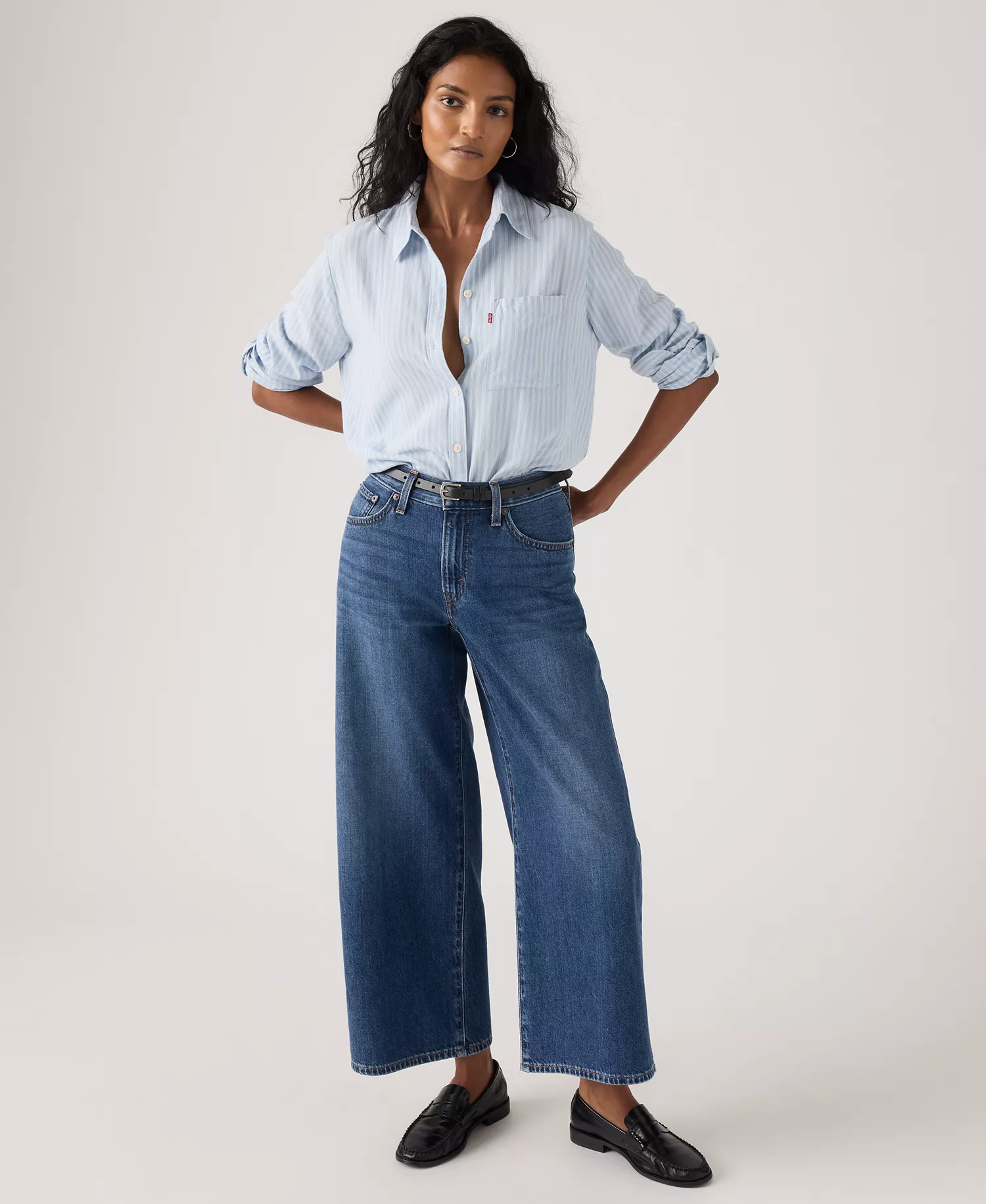 mni-460730444d4b150ecf82cd8472fa2536 Women's Middy Wide-Leg Ankle Jeans