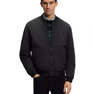 Men's Water-Repellent Soft-Touch Fabric Bomber Jacket