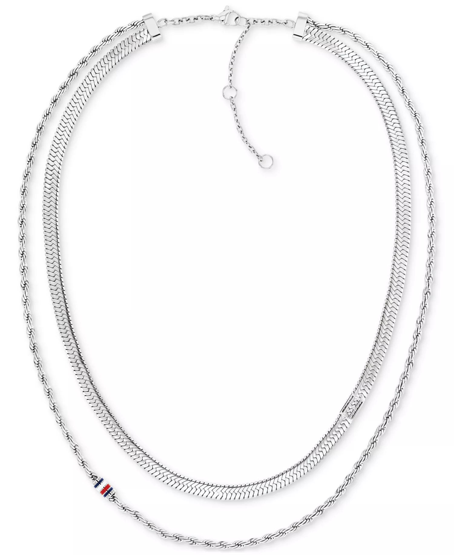 mni-47405935c09c45f8abc0215377910f89 Layered Collar Necklace, 16" + 2" extender