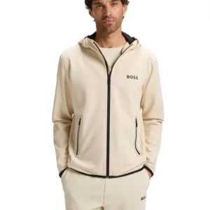 Men's Active Stretch-Gabardine Zip-Up Hoodie