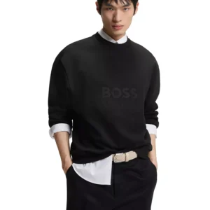 Men's Cotton Terry Oversized-Fit Logo Sweatshirt