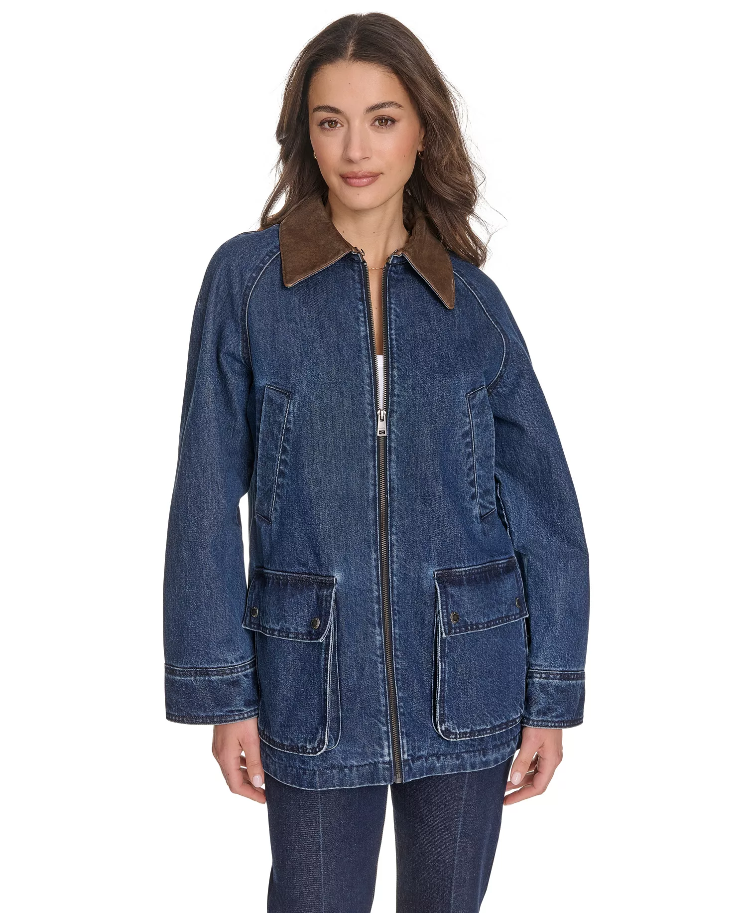 mni-495f9883b4865aa14a6ba201d519fb39 Women's Front Zipper Barn Jacket — изображение 3