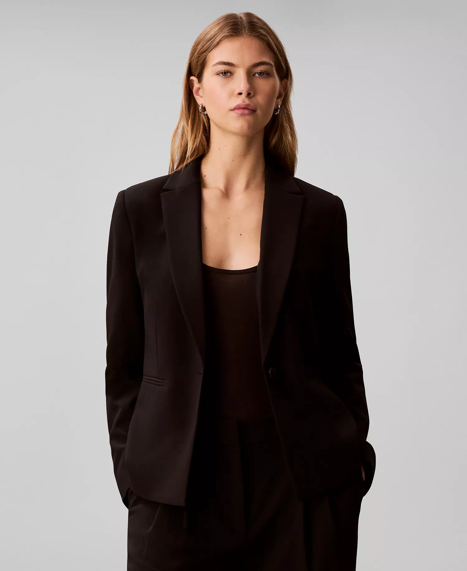 mni-4a1dc85d4738924c6dec20fc897dfbae Women's Slim Notch Lapel Blazer
