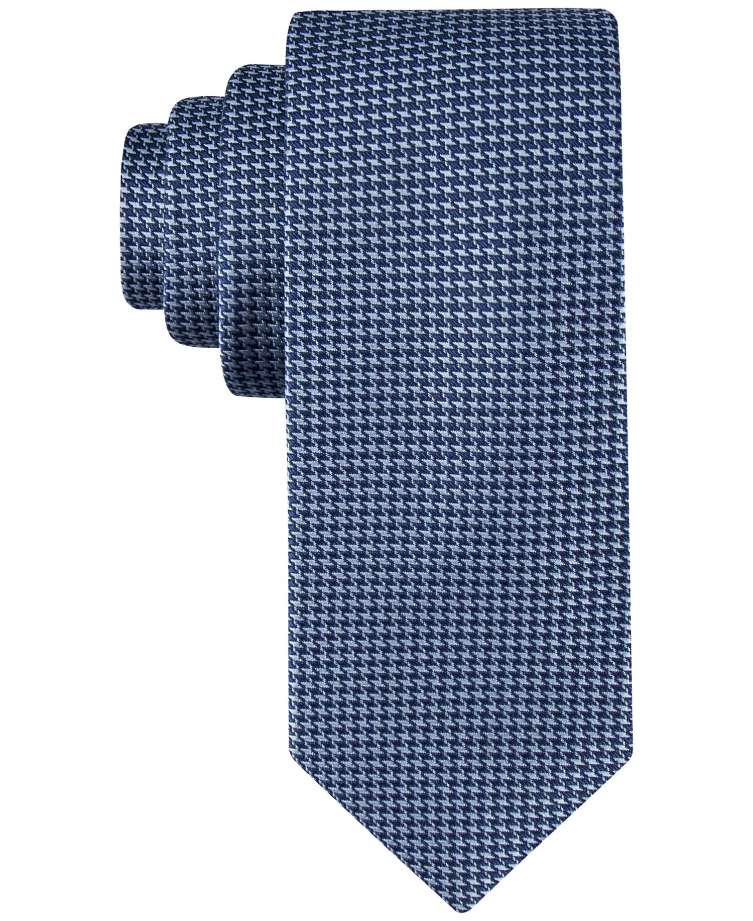 mni-4a8f30c61a8482da8ead0e168a0ba655 Men's Indigo Houndstooth Tie — изображение 3