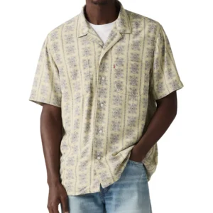 Men's Relaxed-Fit Camp Collar Shirt