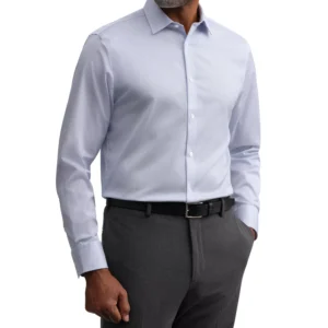Men's Slim-Fit Poplin Dress Shirt