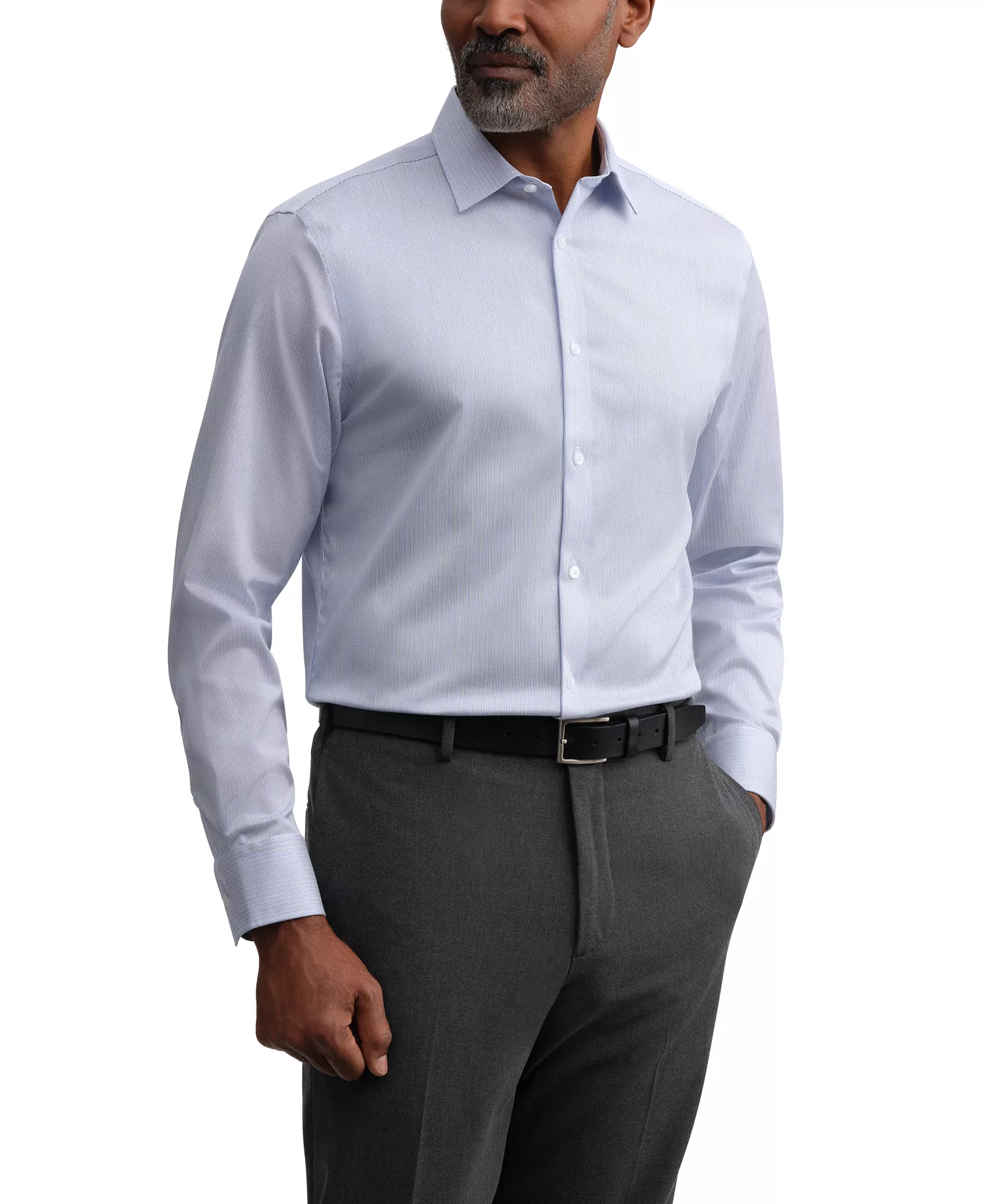 mni-4ac4f84891290a390a1fc6bb3f3c5b35 Men's Slim-Fit Poplin Dress Shirt