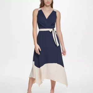 Women's Sleeveless Asymmetrical Midi Dress