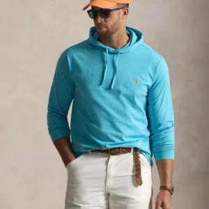 Men's Big & Tall Long-Sleeve Hooded T-Shirt