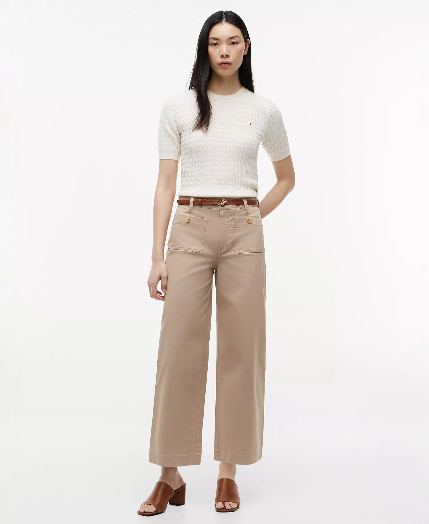 mni-4bafc23d8abd7c05935cf3e92a37e8fa Women's Twill Patch Pocket Chinos Pants
