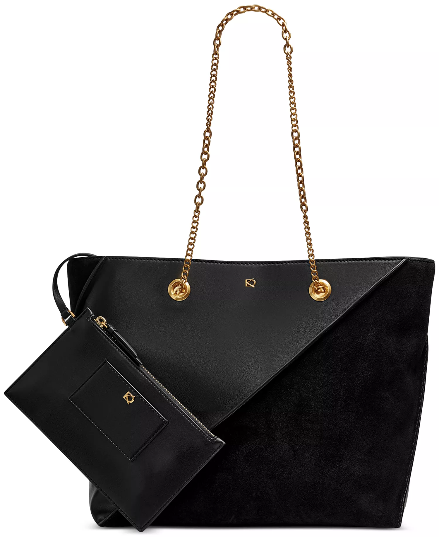 mni-4d1f3b6f6a5de0dcc9ad1b3e51d6434a Setauket Leather & Suede Tote with Chain Strap — изображение 3