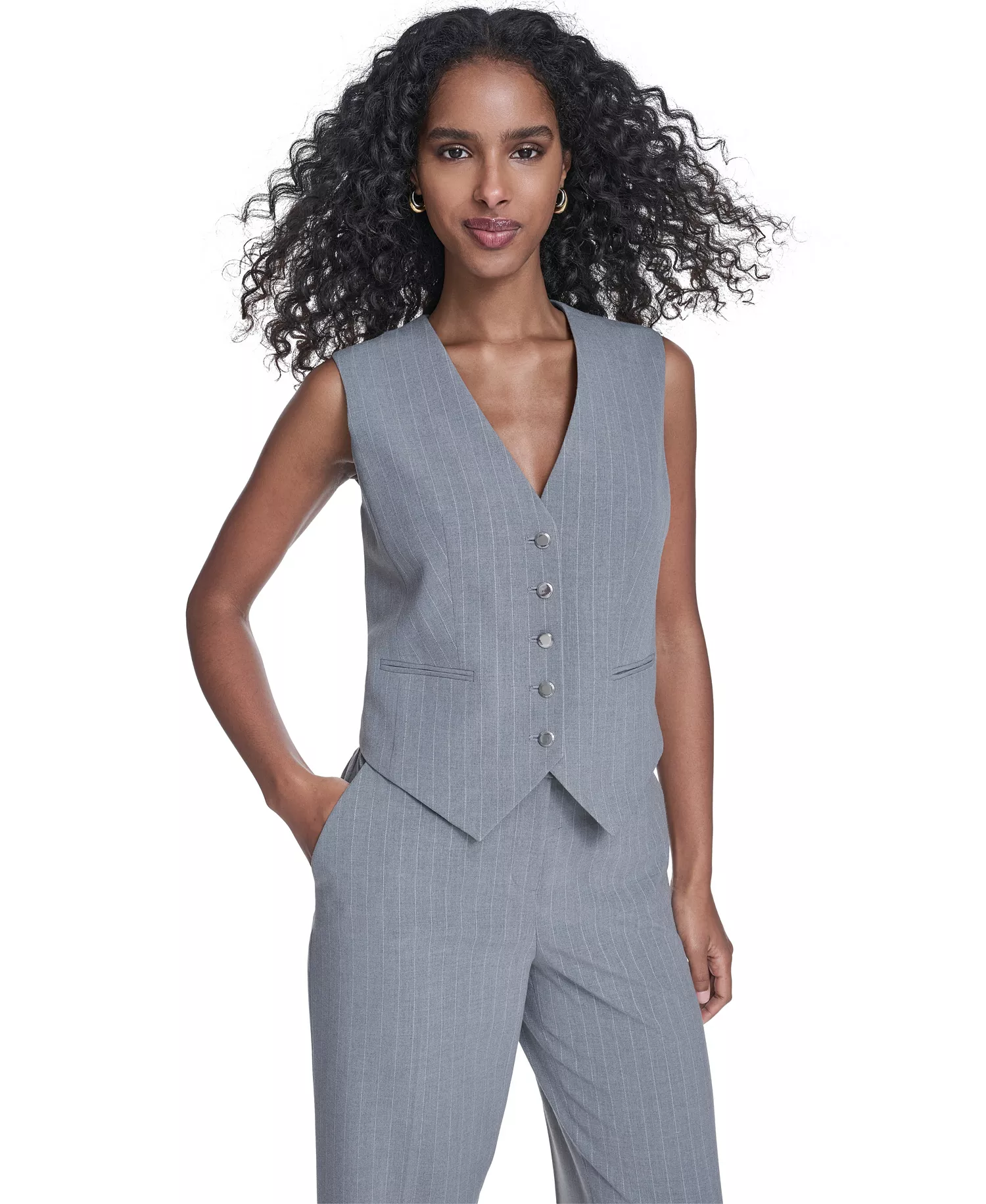 mni-4df8c75826c0311ae0625404fa352d1c Women's Pinstripe Vest Top