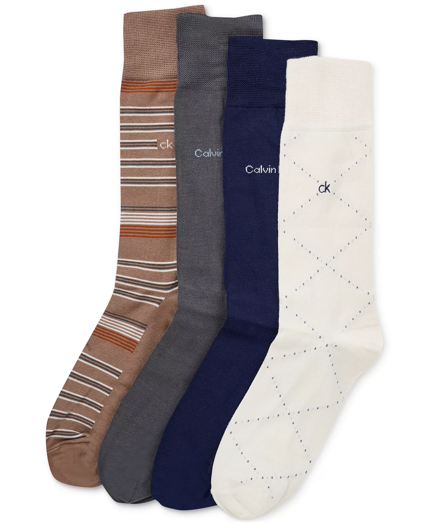 mni-4f237cb1154ff4a9530c6e47fec08bbc Men's Crew Dress Socks, 4-Pack