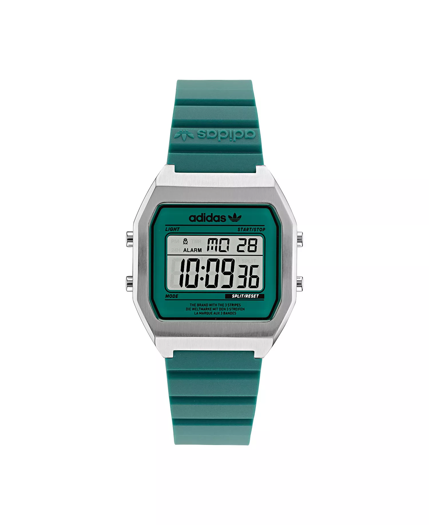 mni-50419471afa24d754e289f02b520f9f2 Unisex Digital Two Green Resin Strap Watch 36mm