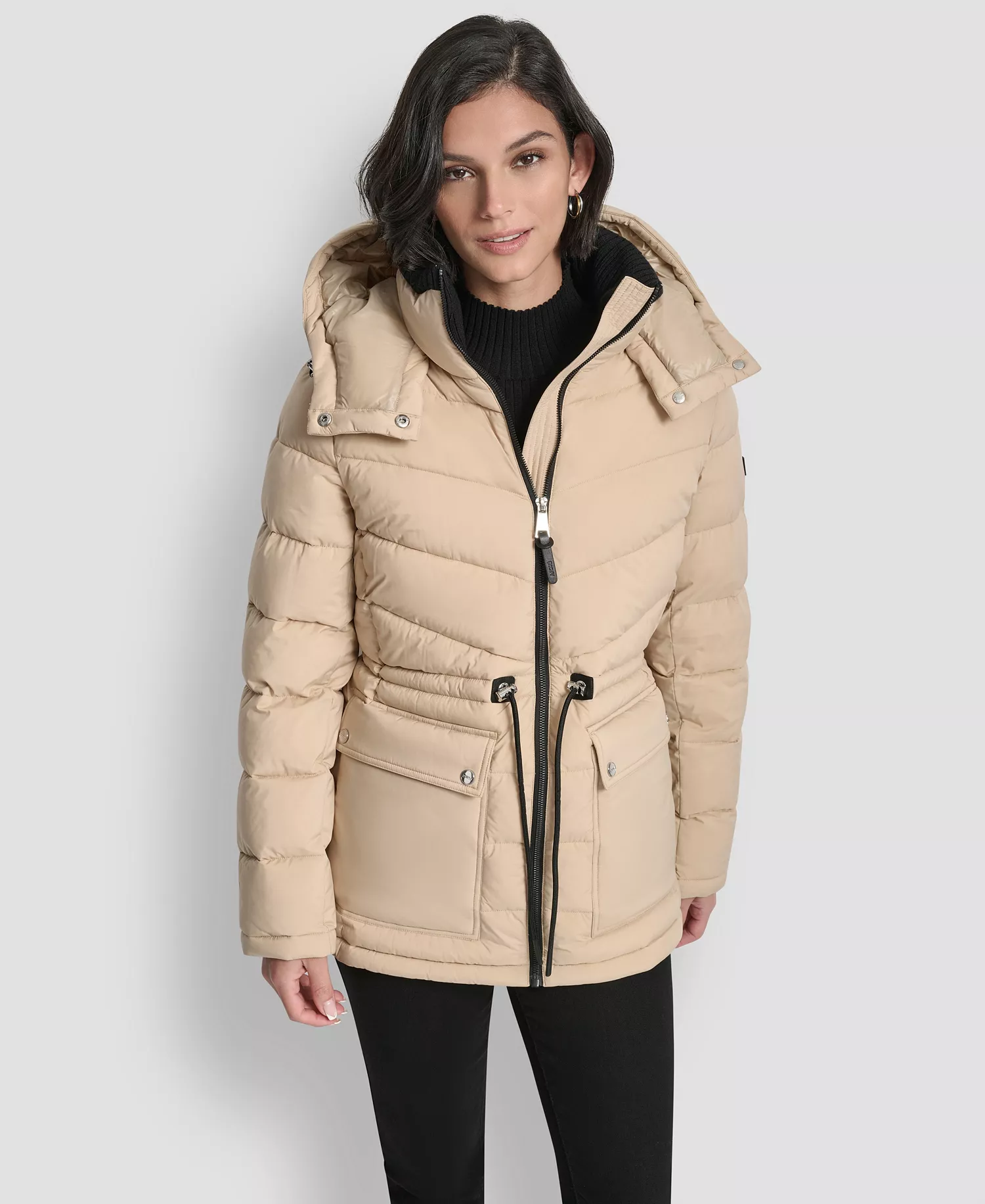 mni-51b29caa3dd2b10ba8e06d5751423251 Women's Shine Hooded Anorak Puffer Coat — изображение 4