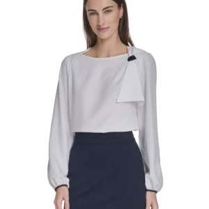 Women's Long-Sleeve Side Tie Top