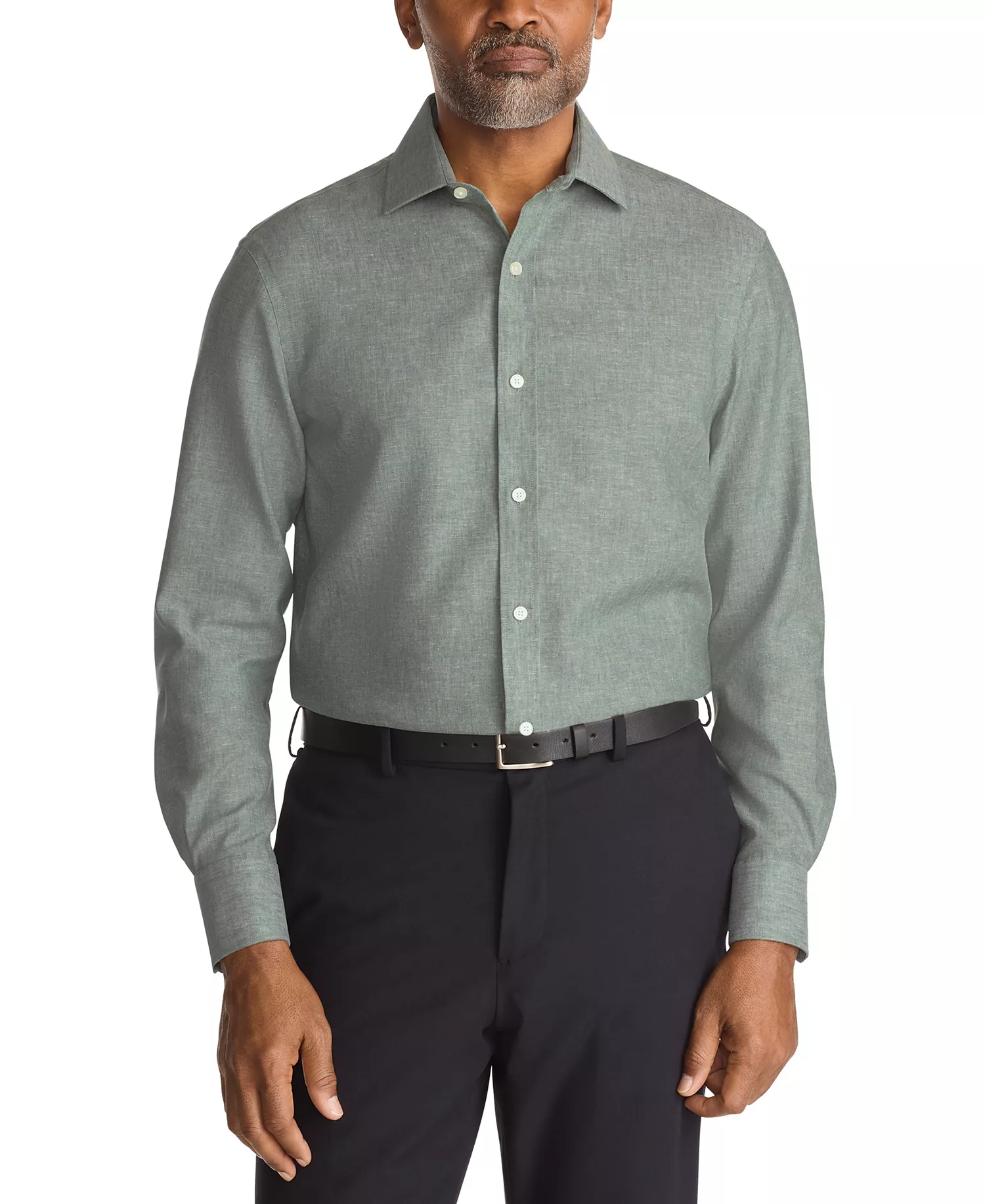 mni-5338ca8f1e95106aa414801ada1958b2 Mens Regular Fit Linen Dress Shirt
