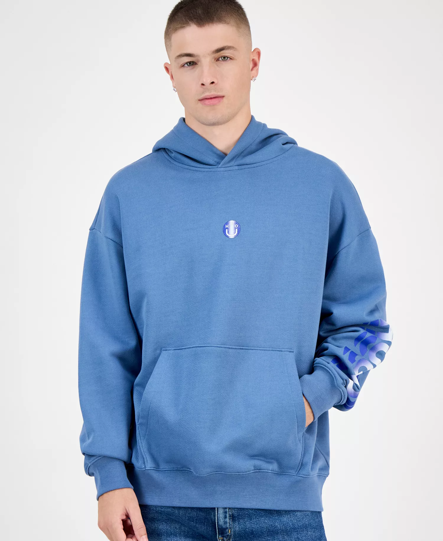 mni-542b3a82b4f73fd8b130210d5627ec45 Men's Niftyhood Logo Cotton French Terry Pullover Hoodie