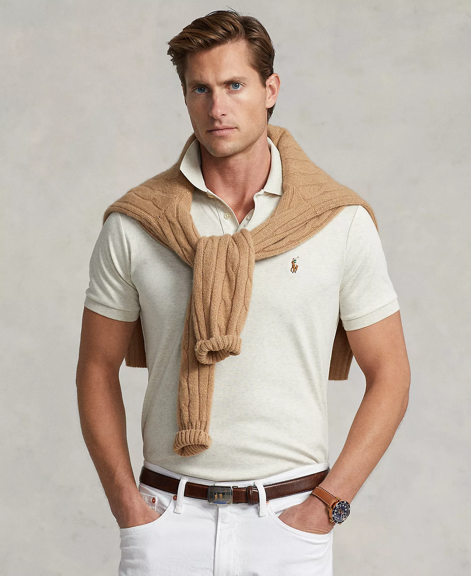 mni-54e277633bfc6c36d32ced8e699c9542 Men’s Slim-Fit Soft Cotton Polo Shirt — изображение 3