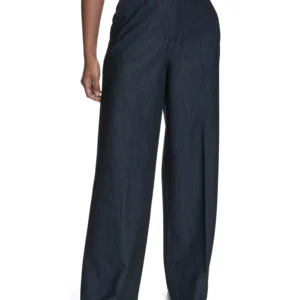Women's Faux Denim Wide Leg Pants