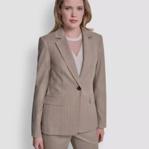 Women's Vertical Pinstripe Blazer