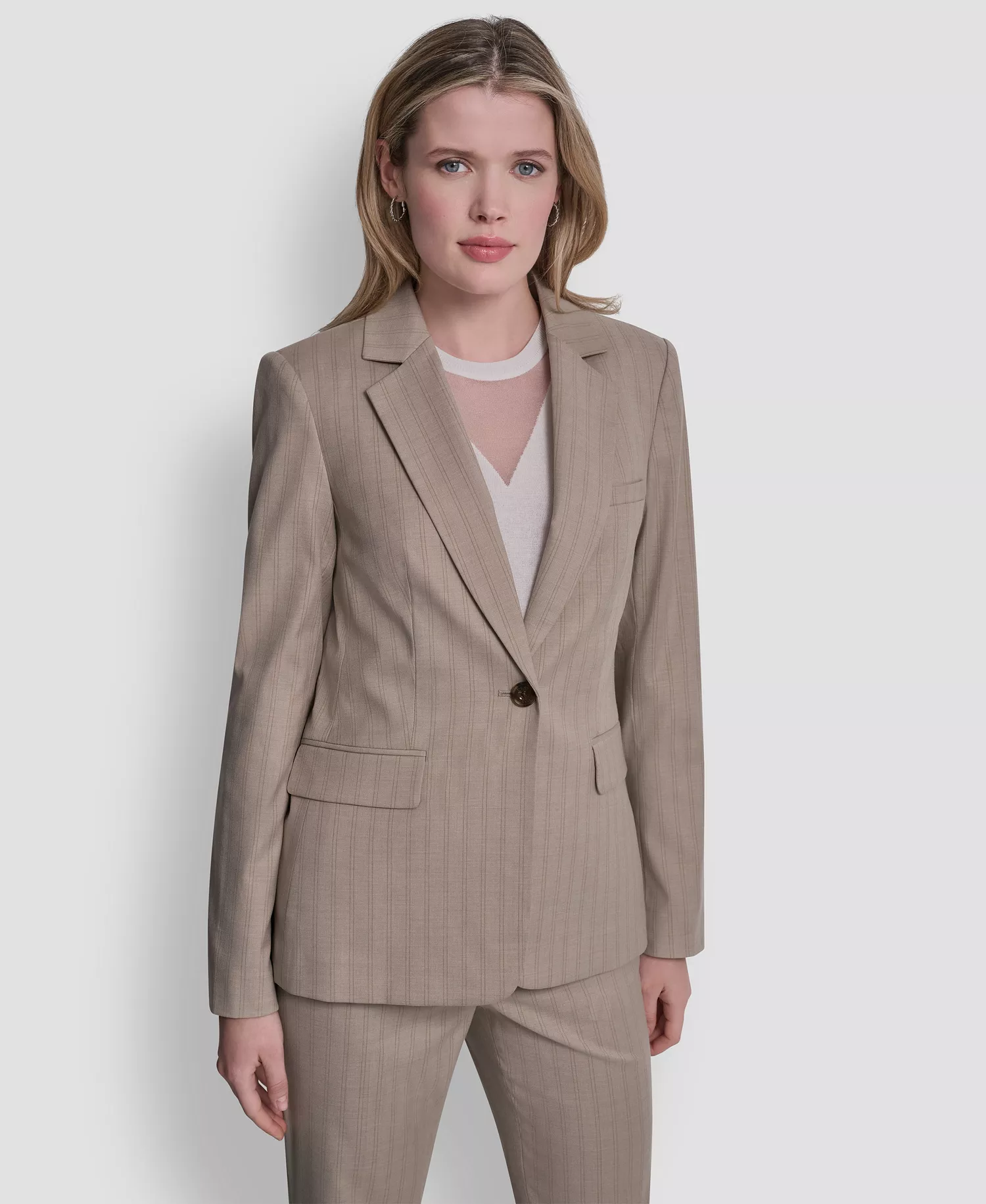 mni-55fd3d172813f279ac3c0cfacb8c8bd1 Women's Vertical Pinstripe Blazer
