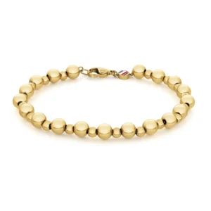 Women's Gold-Tone Bead Chain Bracelet