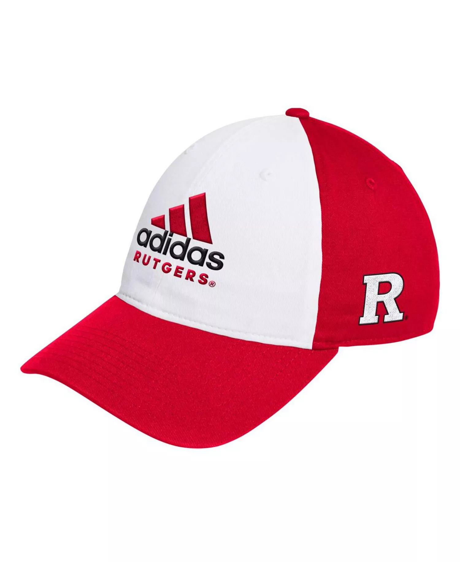 mni-568ea9a4f46eb9bcceebccbbe588defe Men's White/Scarlet Rutgers Scarlet Knights Slouch Adjustable Hat