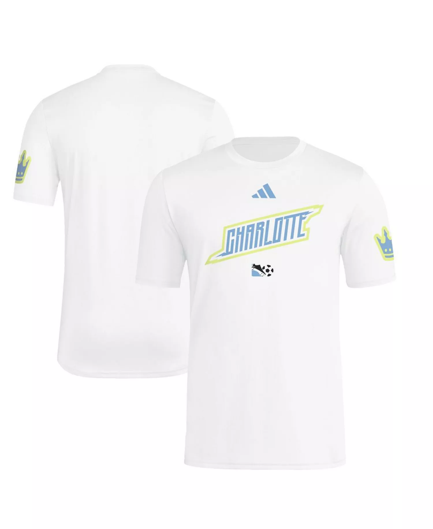 mni-5750e1c29e0d50cfeee9a057c724cdae Men's White Charlotte FC 2025 Archive Collection Jersey Hook T-Shirt
