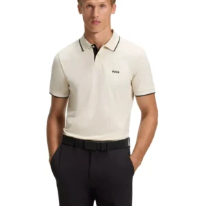 Men's Branding Stretch-Cotton Slim-Fit Polo Shirt