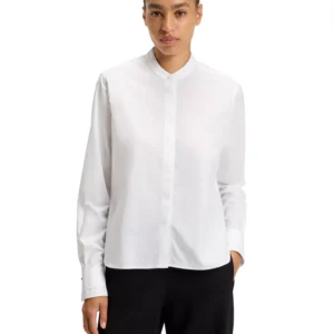 Women's Cotton Poplin Regular-Fit Blouse