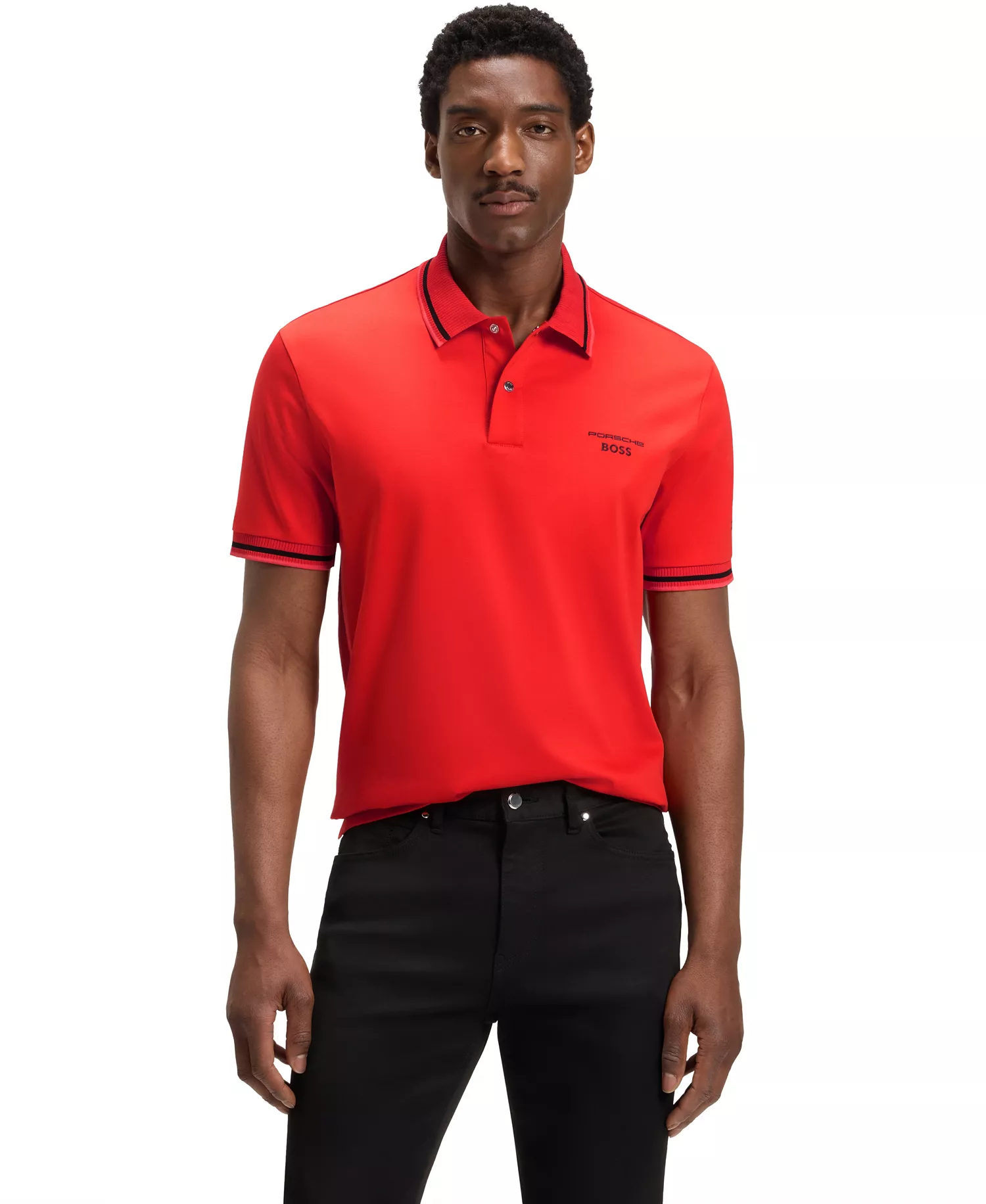 mni-5950ba336fc79cb0fd95b8b25bc714a1 Porsche x BOSS Men's Cotton Moisture Control Polo Shirt