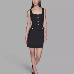 Women's Square Neck Sheath Dress