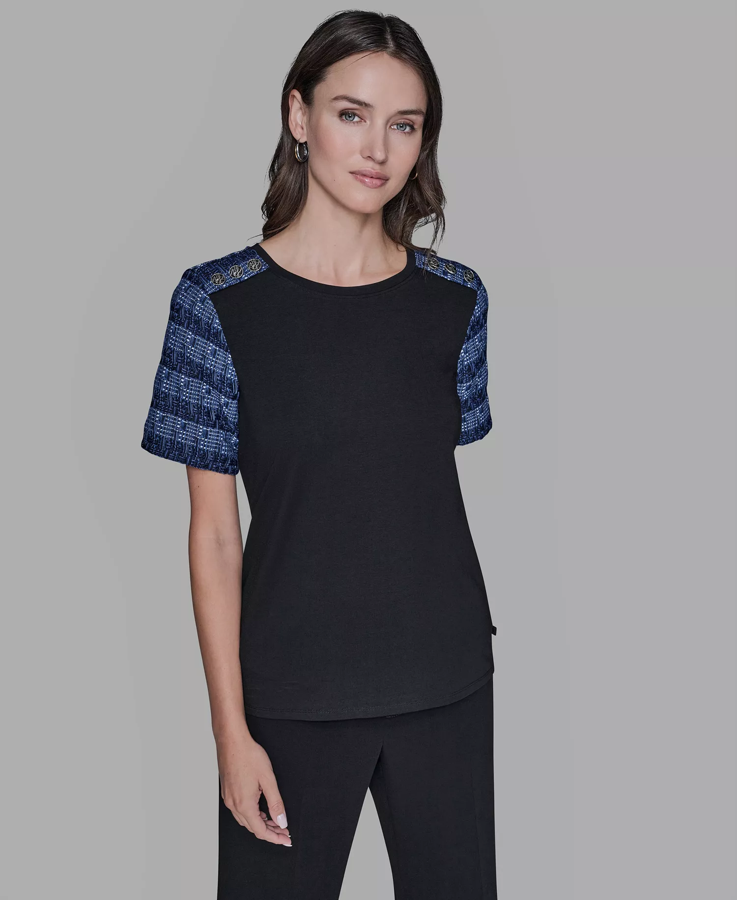 mni-59be983cbdec08e52433fa01329a2b98 Women's Raglan Short-Sleeve Blouse