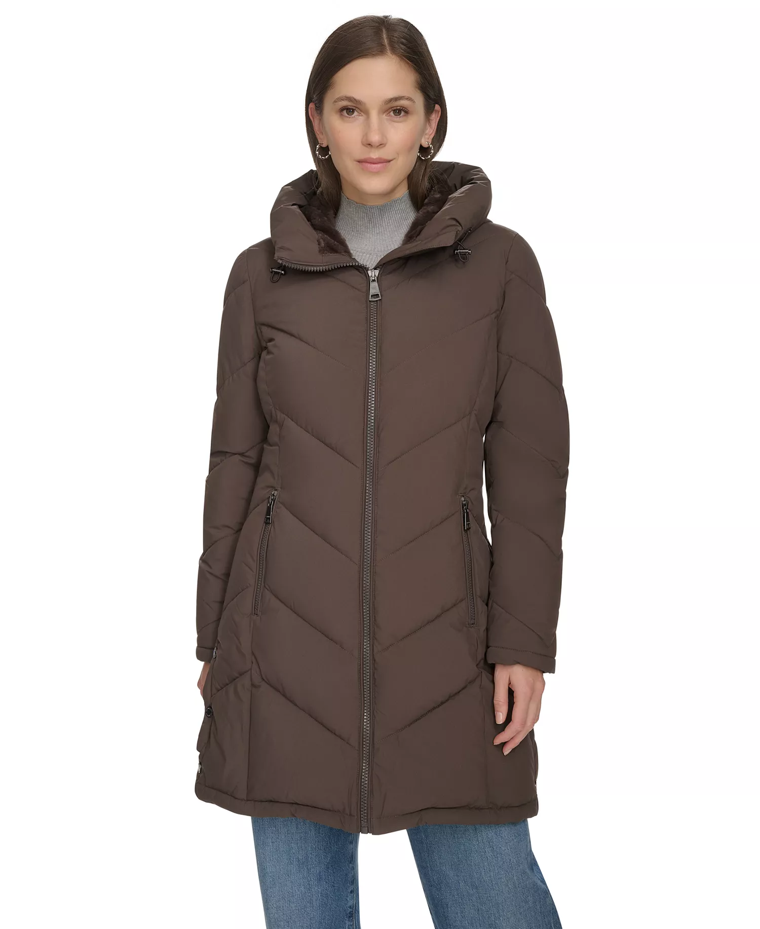 mni-5a77e9f50c6dd4ed99d314d1ed67b578 Women's Hooded Puffer Coat — изображение 4