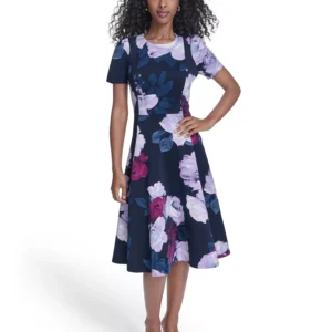 Women's Crewneck Midi Dress