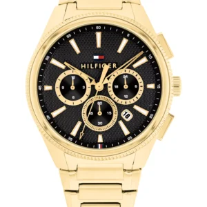 Men's Multifunction Gold Tone Stainless Steel Bracelet Watch, 43mm