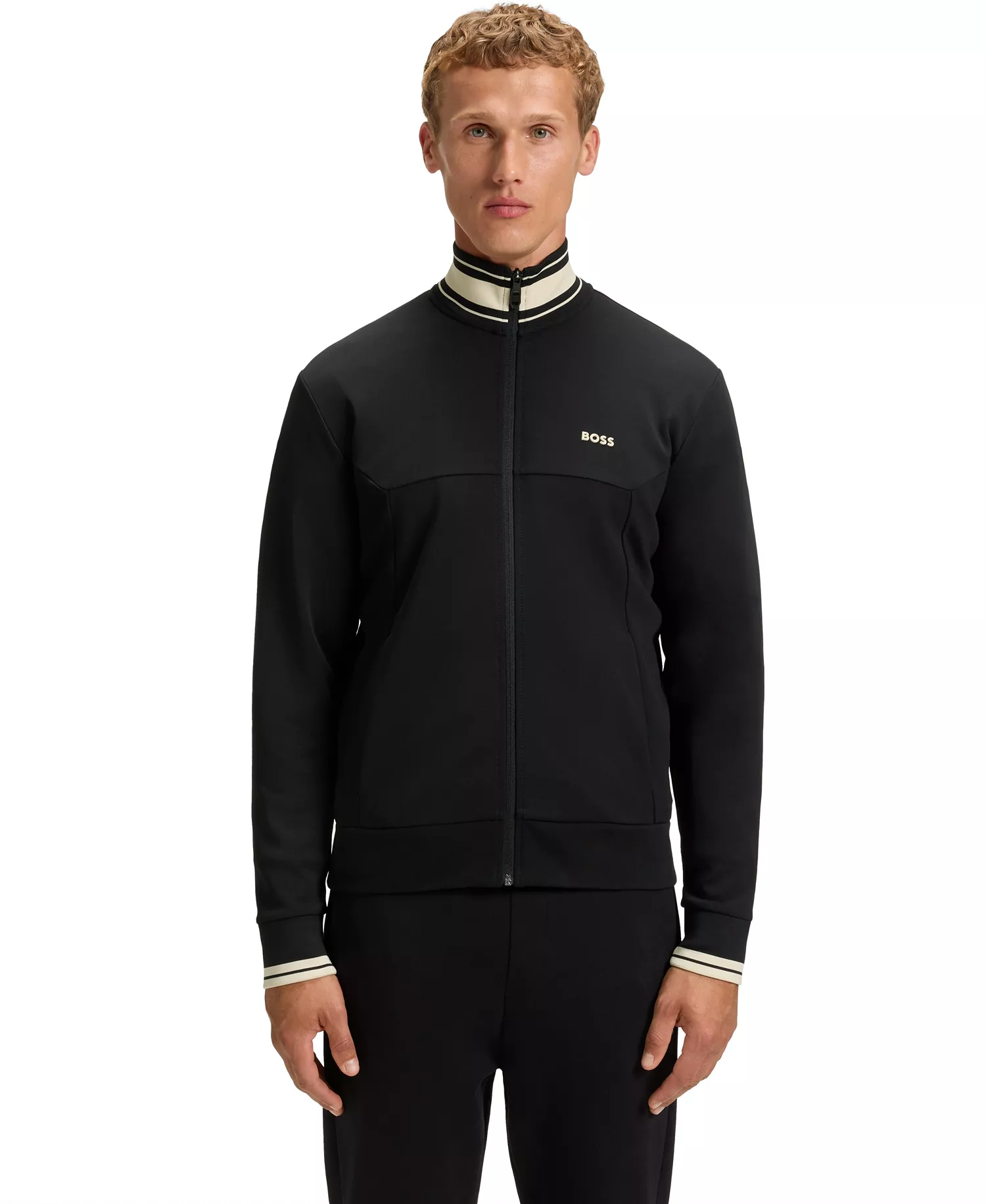 mni-5b602ae2560a41998689d9e59bce2df1 Men's Cotton-Blend Zip-Up Sweatshirt