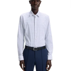 Men's Performance-Stretch Slim-Fit Dress Shirt