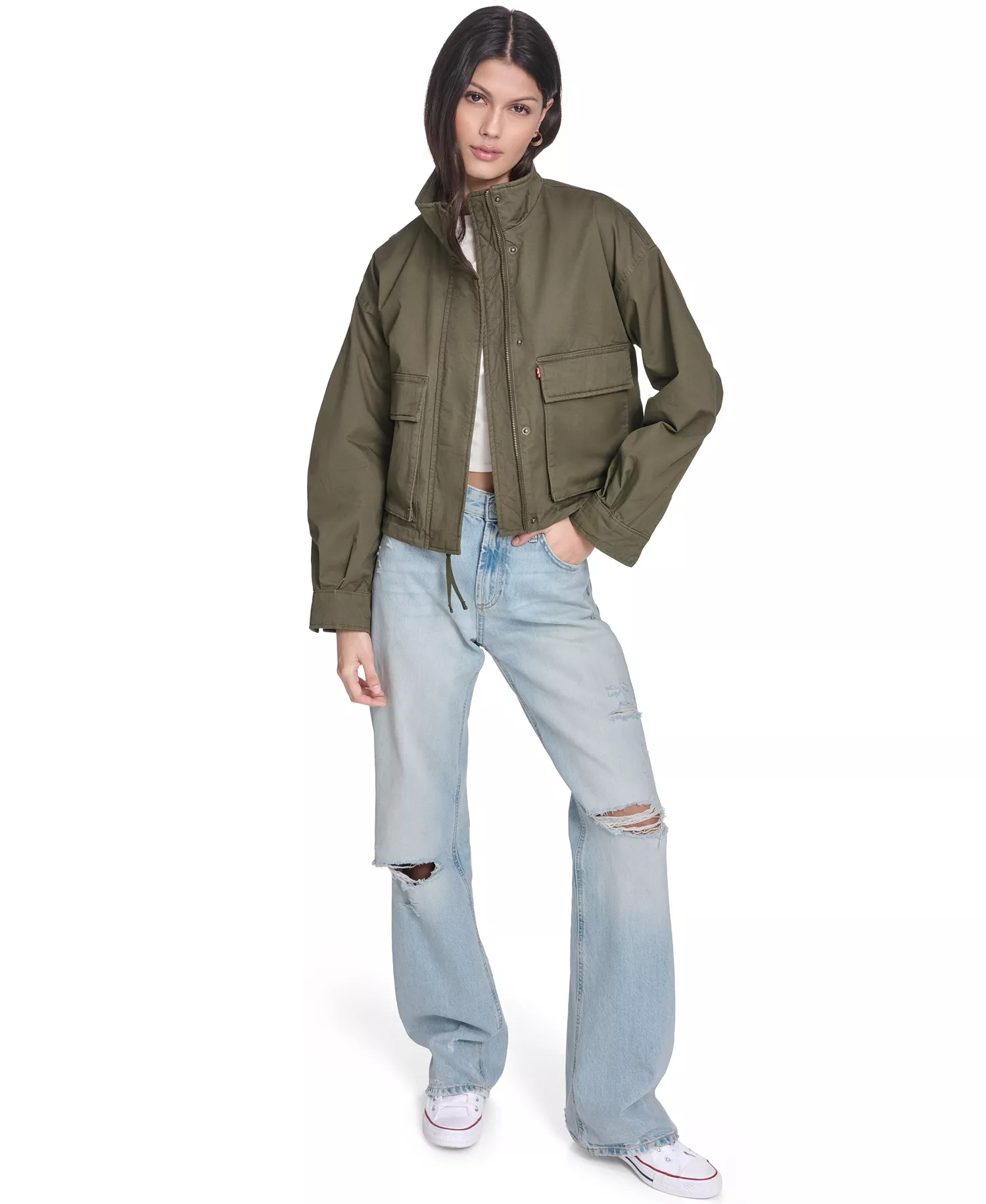 mni-5c7e183bbfbab396c19eea1cb2c8b919 Women's Cropped Surplus Jacket