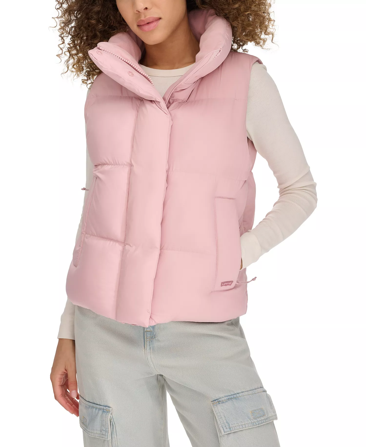 mni-5c9e6541532e3c6f8bfd68591f6d0bb2 Women's Stand Collar Puffer Vest — изображение 3