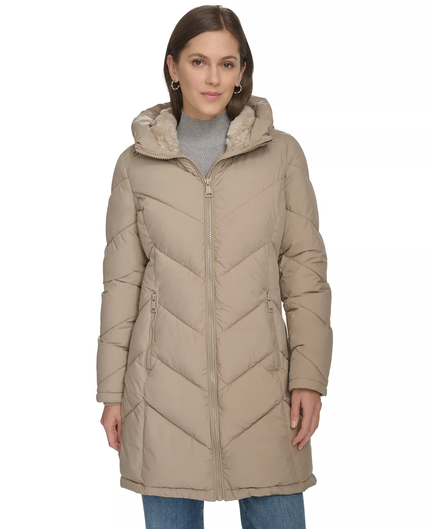 mni-5e2dadaac216fd6e376b179412d2eba9 Women's Hooded Puffer Coat — изображение 3