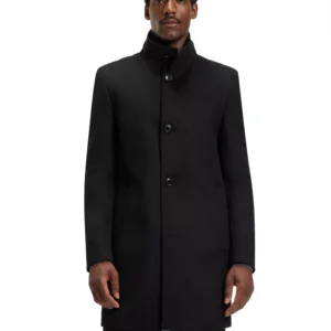Men's Wool Cashmere Slim-Fit Coat